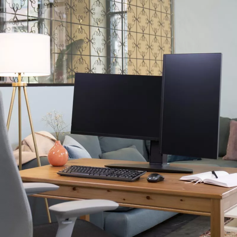Dviejų monitorių pakeliamas stovas Ergotron Neo Flex 62.2 cm juodas