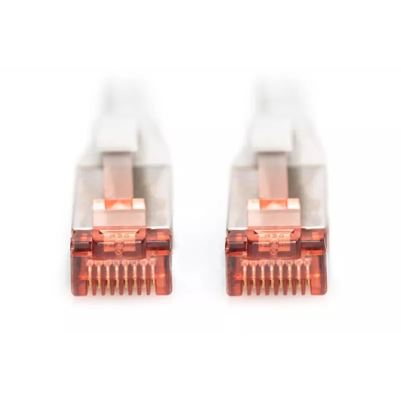 DIGITUS Patch laidas - CAT6 - S/FTP - Apsaugotas nuo užkabėjimo - Varis - 1m - pilka