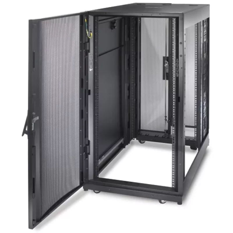 APC NetShelter SX, stelažo korpusas serveriams, 24U, juodas, 1198,5H x 600W x 1070D mm