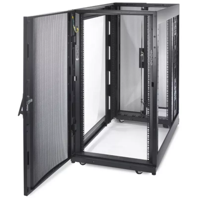 APC NetShelter SX, stelažo korpusas serveriams, 24U, juodas, 1198,5H x 600W x 1070D mm