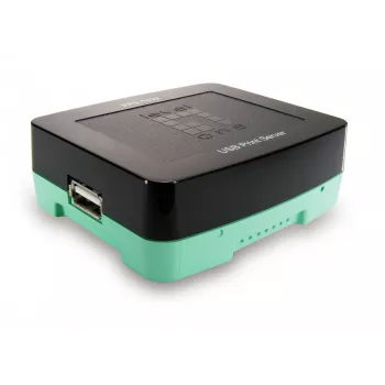 LevelOne FPS-1032 USB spausdintuvų serveris, 1x USB 2.0, 10/100 Mbit/s, juodas