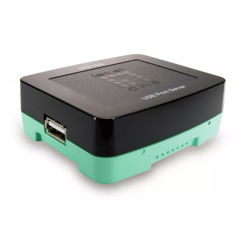 LevelOne FPS-1032 USB spausdintuvų serveris, 1x USB 2.0, 10/100 Mbit/s, juodas