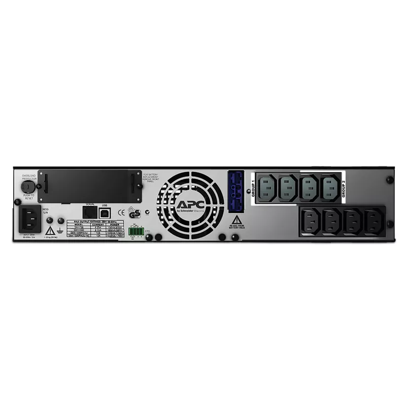 APC Smart-UPS X SMX1000I - 1000VA, 8x C13 išėjimai, USB, plečiamas veikimo laikas