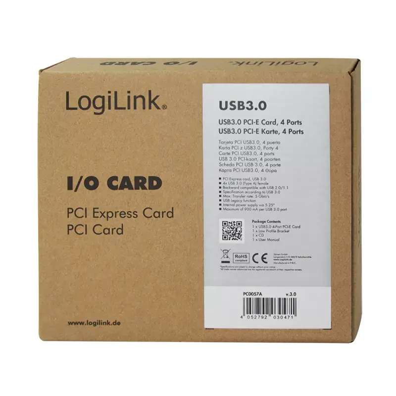 PCIe USB 3.0 plokštė LogiLink PC0057A