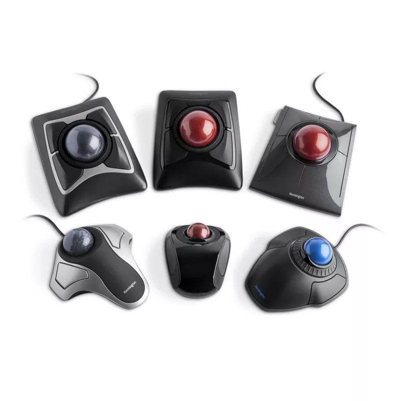 Kensington Orbit Optical Trackball, ambidekstrinis, optinis, USB Type-A, sidabrinis