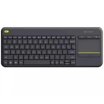 LOGITECH Wireless Touch Keyboard K400 Plus - Juoda - Qwerty Dutch