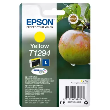 Epson Apple Singlepack Yellow T1294 DURABrite Ultra rašalas, geltonas, pigmentinis, 7 ml, 1 vnt., 616 puslapių