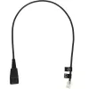 Telefono laidas Jabra 8800-00-01 QD RJ10 0,5 m juodas