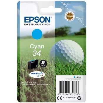 Epson 34 Cyan DURABrite Ultra rašalo kasetė (C13T34624010)