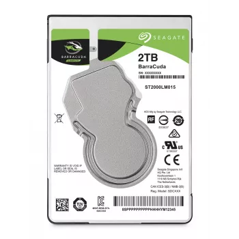 Seagate Barracuda 2,5 colio vidinis kietasis diskas 2 TB 5400 RPM 128 MB SATA III