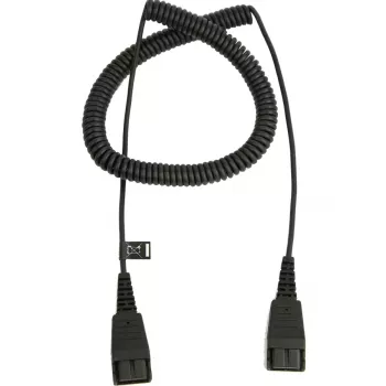 Jabra 8730-009 suvyniotas prailginimo kabelis su QD jungtimis, 0,5 m (juodas)