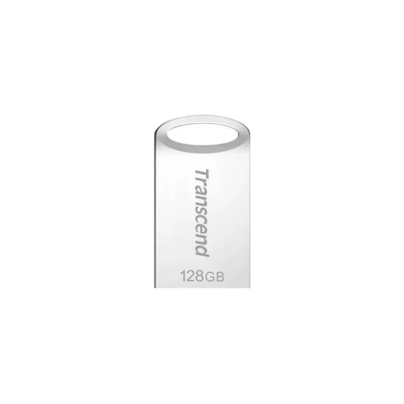 TRANSCEND JetFlash 710 64GB USB atmintukas - USB 3.0 - TLC - sidabrinis