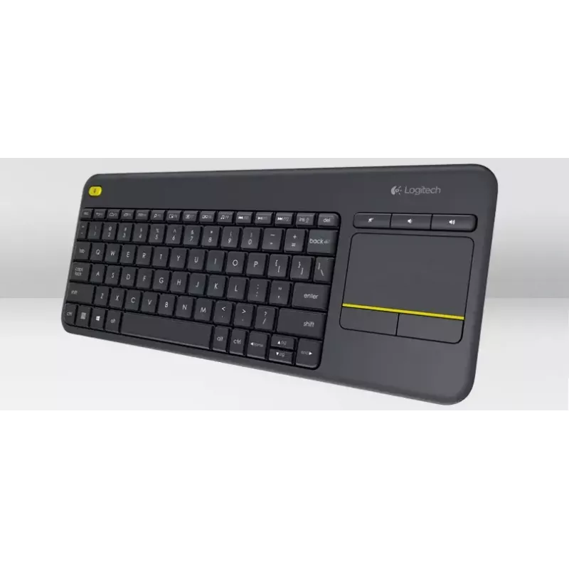 LOGITECH belaidė jutiklinė klaviatūra K400 Plus - juoda - QWERTZ vokiška