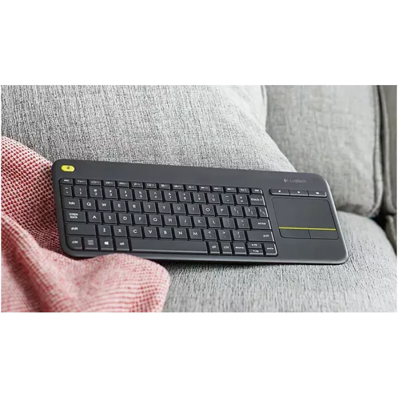 LOGITECH belaidė jutiklinė klaviatūra K400 Plus - juoda - QWERTZ vokiška