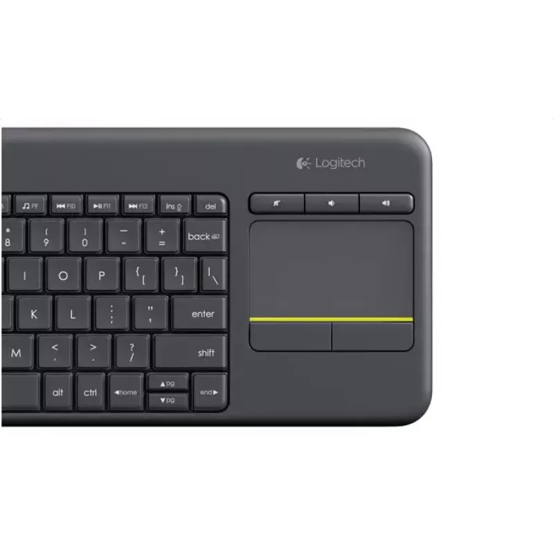 LOGITECH belaidė jutiklinė klaviatūra K400 Plus - juoda - QWERTZ vokiška