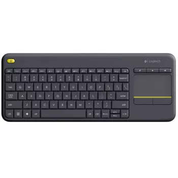 LOGITECH belaidė jutiklinė klaviatūra K400 Plus - juoda - QWERTZ vokiška
