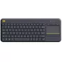 LOGITECH belaidė jutiklinė klaviatūra K400 Plus - juoda - QWERTZ vokiška
