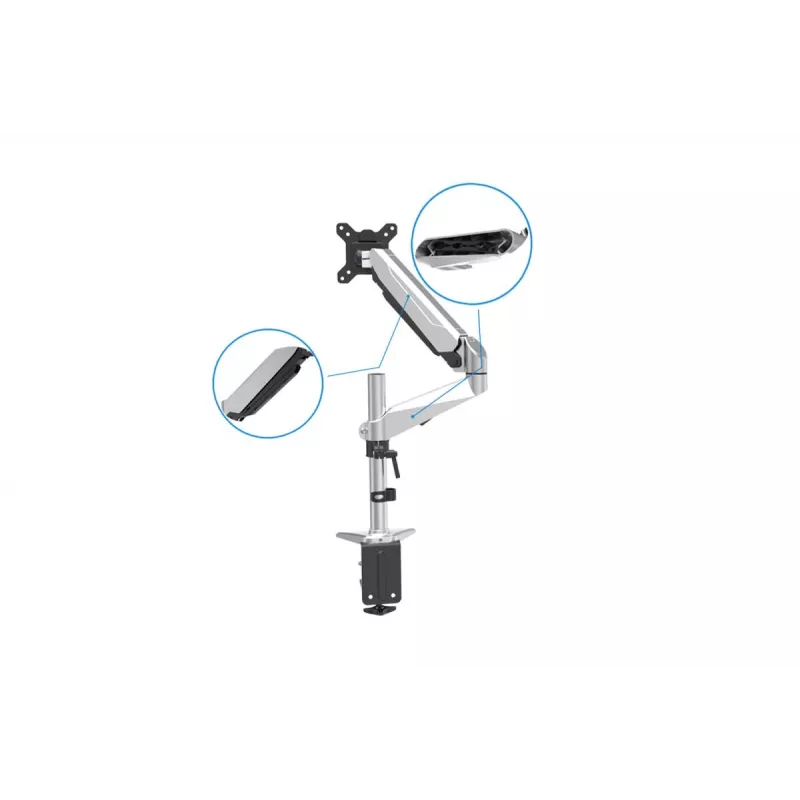 DIGITUS DA-90351 universalus stalo tvirtinimas monitoriui su dujine spyruokle