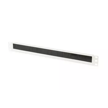DIGITUS 1U kabelių šepetinis valdymo skydas 44x483x11 mm, šepetėlio dydis 27x423 mm, spalva pilka (RAL 7035)