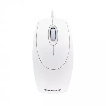 CHERRY WHEELMOUSE OPTICAL Laidinė pelė, šviesiai pilka, PS2/USB, ambidekstrinė, optinė, USB Type-A, 1000 DPI, balta