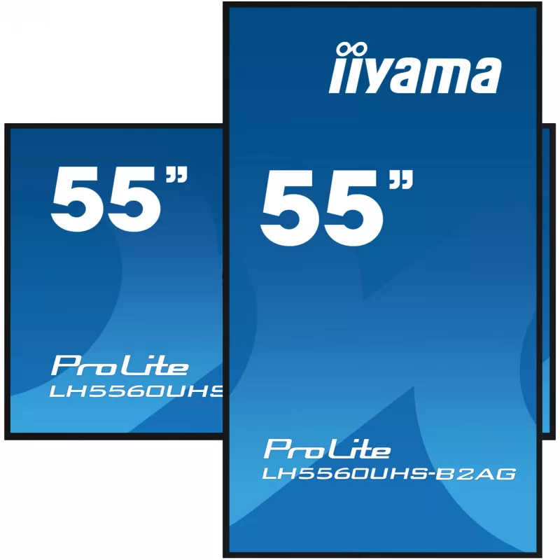 iiyama LH5560UHS-B2AG Skaitmeninės reklamos ekranas 138,7 cm (54,6 col.) LED Wi-Fi 500 cd/m² 4K Ultra HD Juodas Įmontuotas procesorius Android 11 24/7