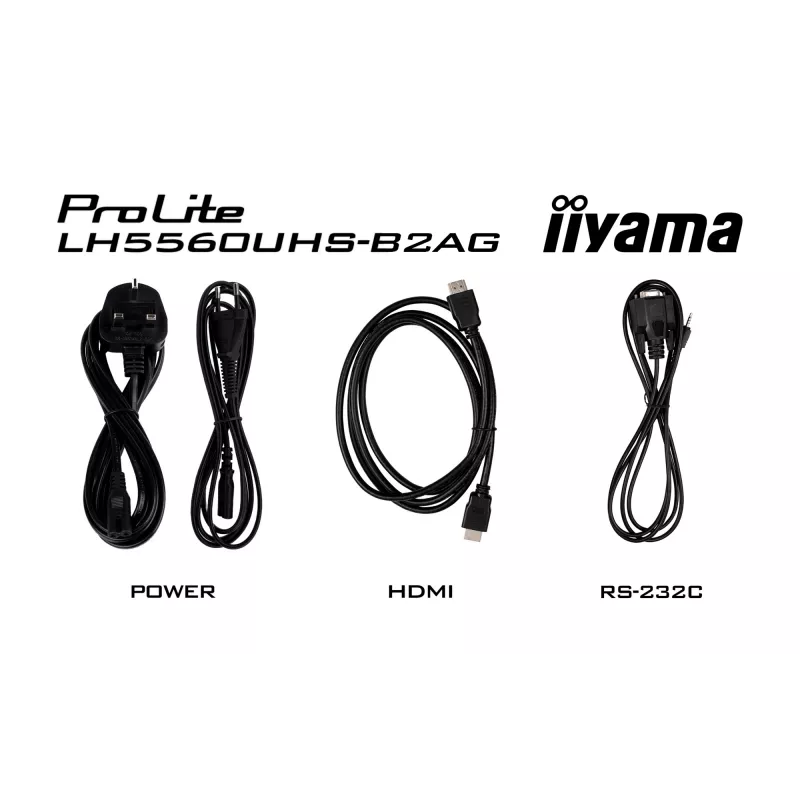 iiyama LH5560UHS-B2AG Skaitmeninės reklamos ekranas 138,7 cm (54,6 col.) LED Wi-Fi 500 cd/m² 4K Ultra HD Juodas Įmontuotas procesorius Android 11 24/7