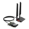 TP-Link Archer BE9300 Wi-Fi 7 Bluetooth 5.4 PCIe adapter, vidinis, belaidis, PCI Express, WLAN / Bluetooth, 9300 Mbit/s, juodas