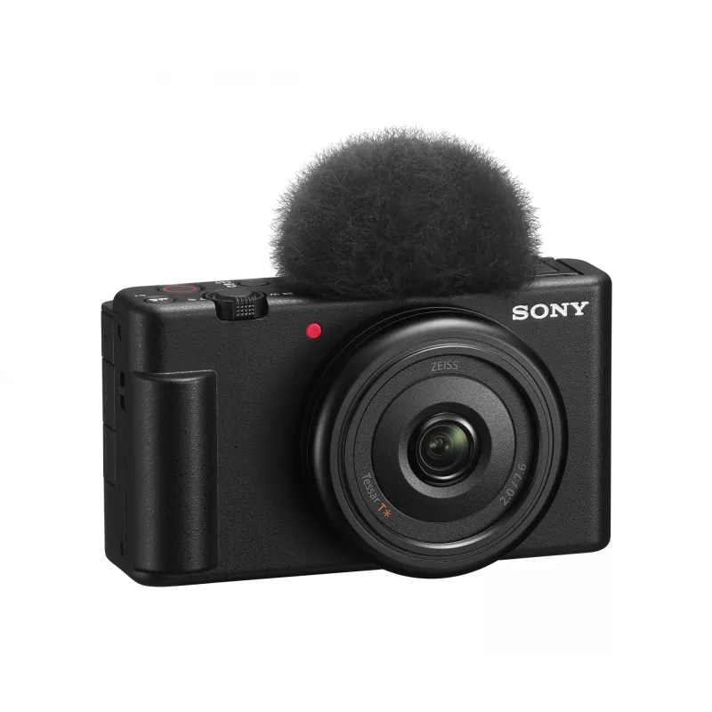Sony ZV-1F kompaktiškas fotoaparatas su 1 colio Exmor RS CMOS jutikliu, 20,1 MP, 5472 x 3648 pikseliai, juodas