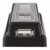 Manhattan USB-A 10 prievadų stalinis USB centras, 10x USB-A prievadai, 480 Mbps (USB 2.0), maitinimas per USB arba išoriniu maitinimo šaltiniu (neįtrauktas)