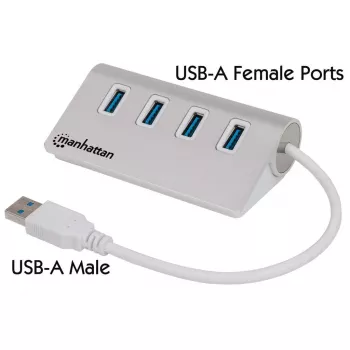 USB šakotuvas Manhattan USB-A 4 prievadų