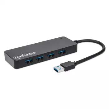 MANHATTAN USB-A 4 prievadų šakotuvas, 4x USB-A, 5 Gbps (USB 3.2 Gen1), juodas