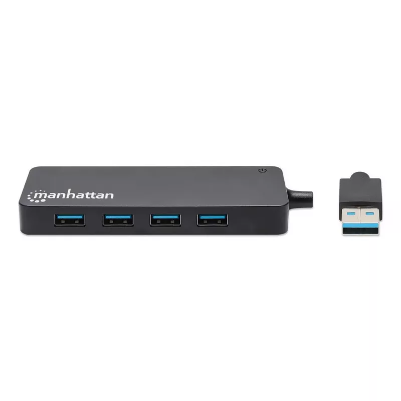 MANHATTAN USB-A 4 prievadų šakotuvas, 4x USB-A, 5 Gbps (USB 3.2 Gen1), juodas