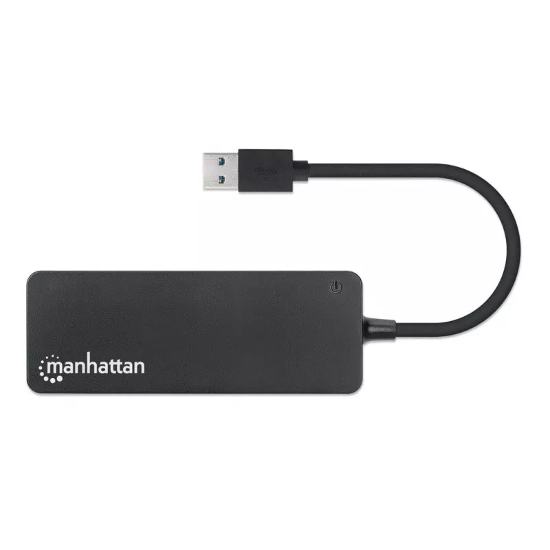 MANHATTAN USB-A 4 prievadų šakotuvas, 4x USB-A, 5 Gbps (USB 3.2 Gen1), juodas