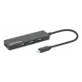 Manhattan USB-C dokas / USB 3.2 Gen1 4 prievadų USB-A skirstytuvas, 5 Gbps, maitinamas iš USB (HB30CM4AB)