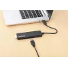 Manhattan USB-C dokas / USB 3.2 Gen1 4 prievadų USB-A skirstytuvas, 5 Gbps, maitinamas iš USB (HB30CM4AB)