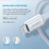 Ugreen 10493 USB C – Lightning laidas 1 m Baltas