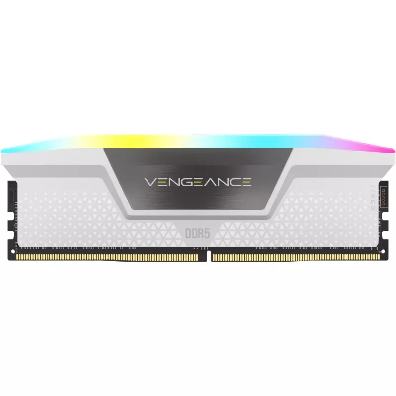 CORSAIR Vengeance RGB 32 GB (2x16 GB) DDR5 6000 MHz CL30 atminties rinkinys - balta