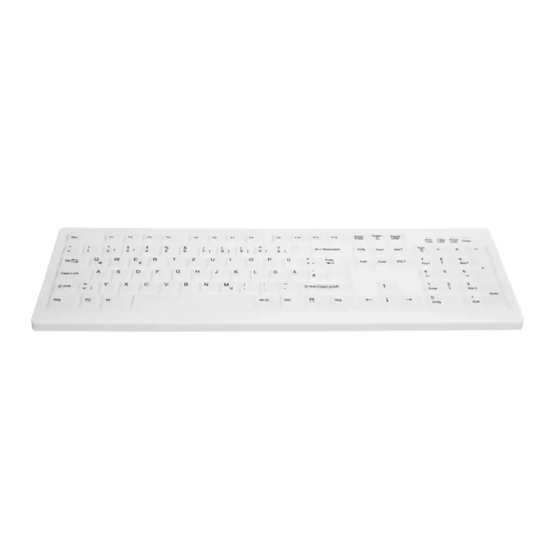 CHERRY AK-C8100F-FUS-W/GE belaidė RF klaviatūra medicinos reikmėms QWERTZ vokiškas išdėstymas balta