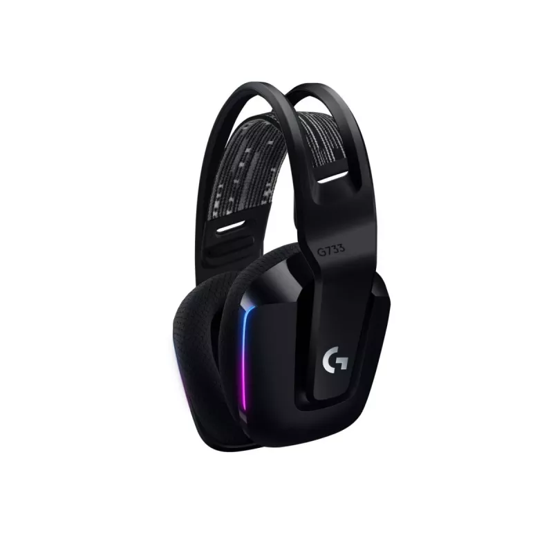 LOGITECH G733 Lightspeed belaidės RGB žaidimų ausinės, juodos