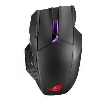 Pelinė ASUS ROG Spatha X, belaidė, dešinei rankai, RF 2.4 GHz + USB-C, optinė, 19000 DPI