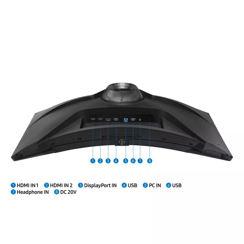 Samsung G75NB monitorius 81,3 cm (32 colių) 3840 x 2160 pikselių 4K Ultra HD LED juodas