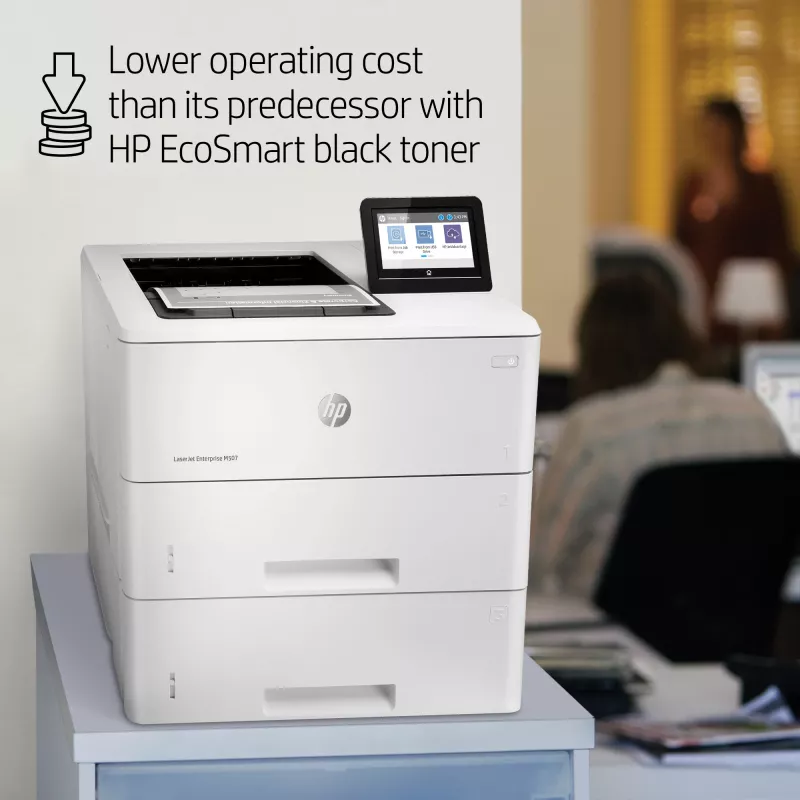 HP LaserJet Enterprise M507x, lazerinis, 1200 x 1200 DPI, A4, 43 ppm, dvipusis spausdinimas, paruoštas tinklui