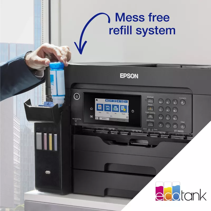 Epson EcoTank ET-16655 rašalinis spausdintuvas A3 4800 x 1200 DPI 32 ppm Wi-Fi