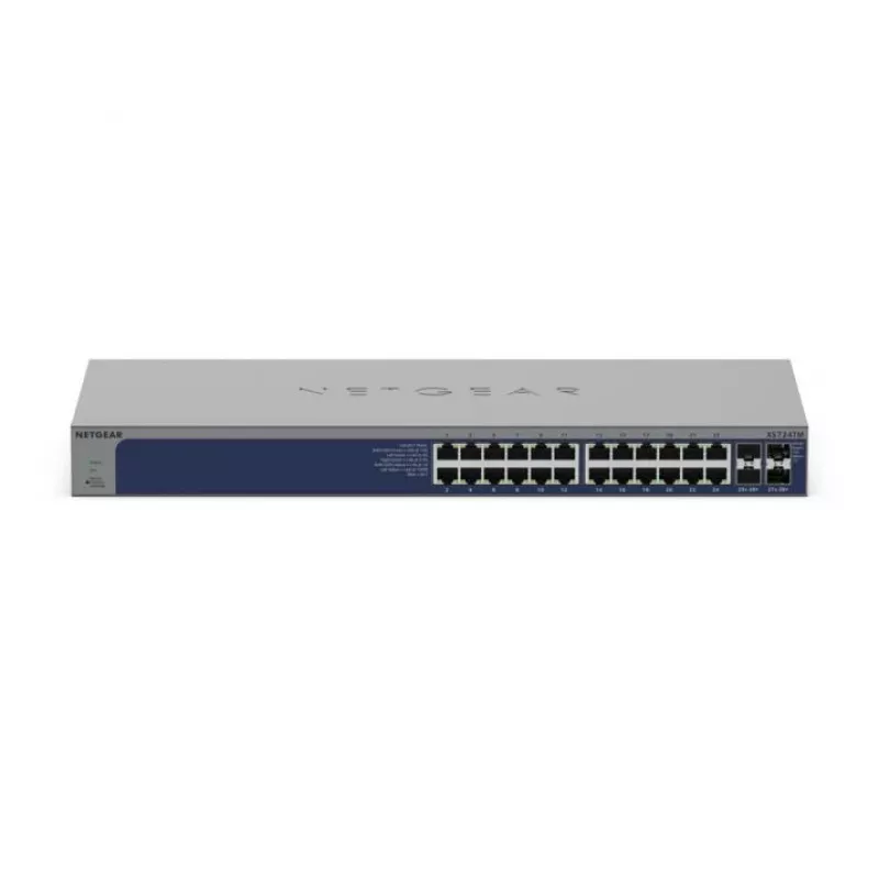 NETGEAR XS724TM Valdomas L2/L3/L4 jungiklis pilka spalva
