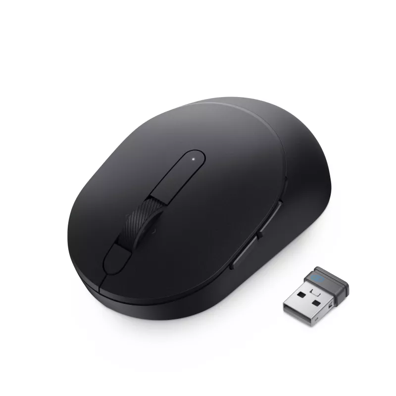 DELL Pro Plus Compact Mouse – MS5120W – Juoda, Ambidextrinė, Optinė, RF belaidis + Bluetooth, 1600 DPI