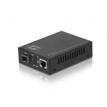 LevelOne GVT-2010 Gigabit medijos keitiklis RJ45 į SFP su PoE PD