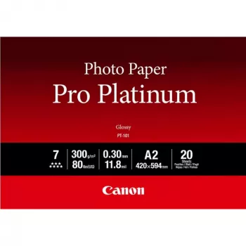 Canon PT-101 Pro Platinum A2 – 20 lapų aukšto blizgesio foto popierius