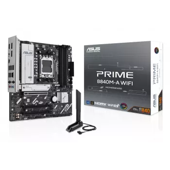Motininė plokštė ASUS PRIME B840M-A WIFI AMD B840 lizdas AM5 micro ATX