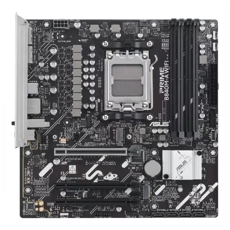 Motininė plokštė ASUS PRIME B840M-A WIFI AMD B840 lizdas AM5 micro ATX