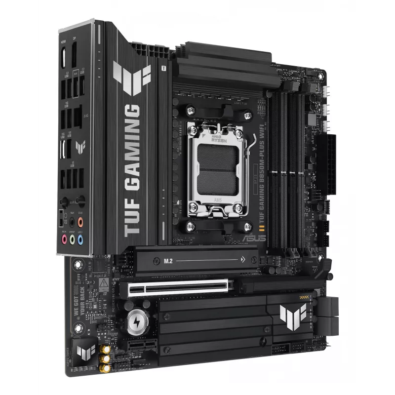 ASUS TUF GAMING B850M-PLUS WIFI pagrindinė plokštė AMD B850 Socket AM5 micro ATX